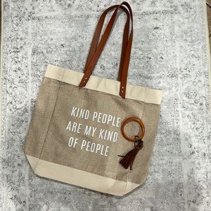 Handmade craft tote and keyring bracelet